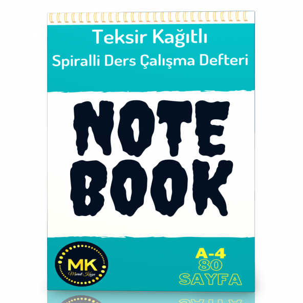 Teksir Kağıtlı Spiralli Ders Çalışma Defteri (A4) ürün görseli 1