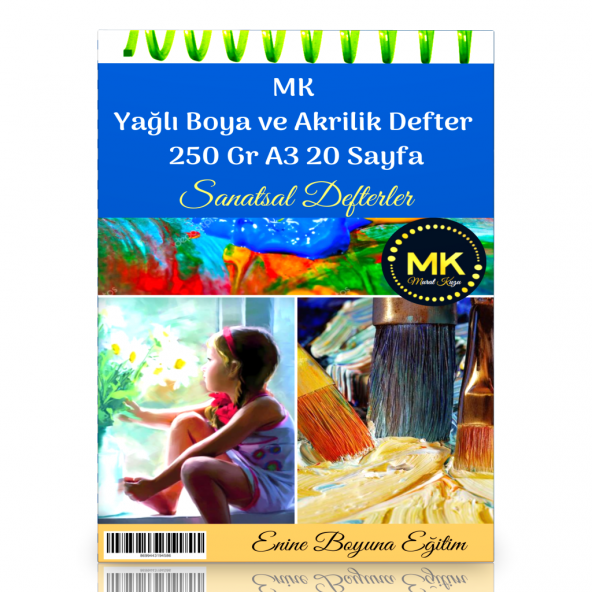 MK Yağlı Boya ve Akrilik Defter 250 Gr A3 20 Sayfa ürün görseli 1