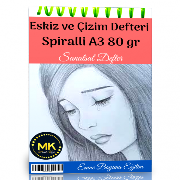 Eskiz ve Çizim Defteri Spiralli 60 Sayfa A3 80gr ürün görseli 1