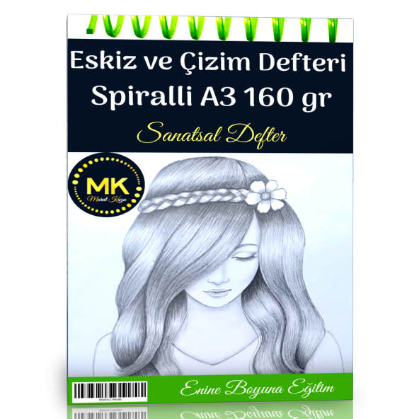 Eskiz ve Çizim Defteri Spiralli 60 Sayfa A3 160 gr ürün görseli 1