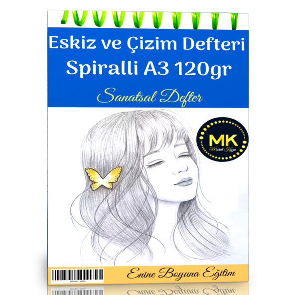 Eskiz ve Çizim Defteri Spiralli 60 Sayfa A3 120 gr ürün görseli 1