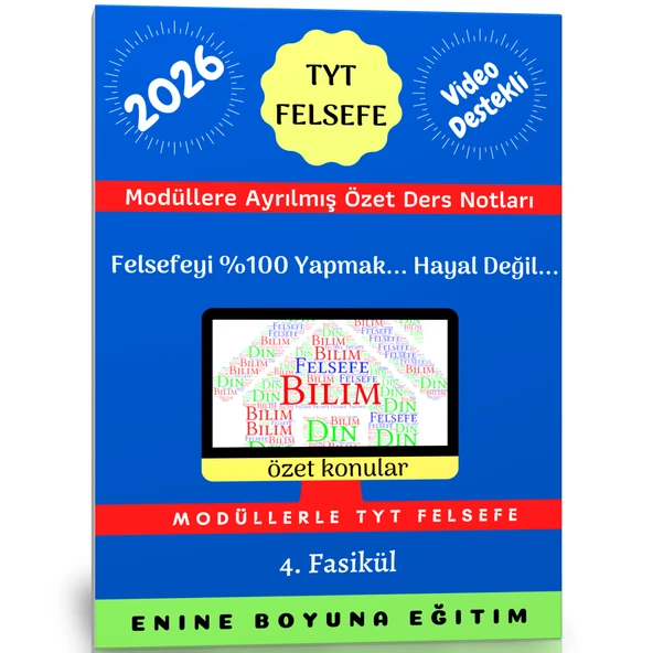 2026 TYT Felsefe Hazırlık Seti (4 Modül Kitap + Ders Videoları) - Resim 4
