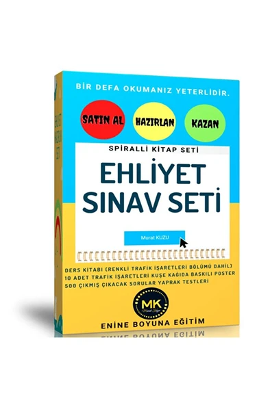 Ehliyet Sınav Seti (ehliyet Kitabı Ve Çıkacak Sorular) ürün görseli 1