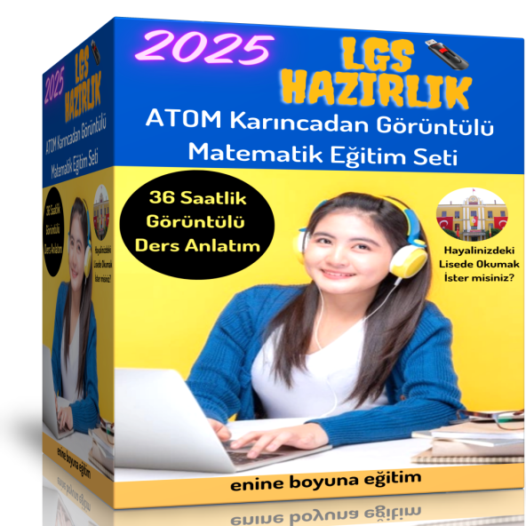 2025 LGS Görüntülü Matematik Eğitim Seti (36 Saat Özel Anlatım) ürün görseli 1