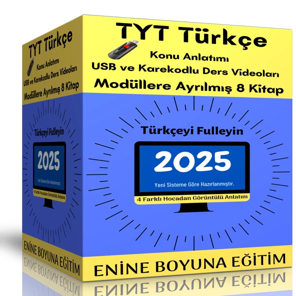 2025 TYT Türkçe Modüler Kitap Seti (Görüntülü Anlatımlı) ürün görseli 1
