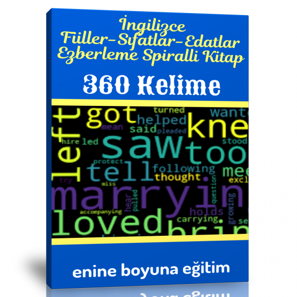 İngilizce Fiiller-Sıfatlar-Edatlar Ezberleme Kitabı ürün görseli 1