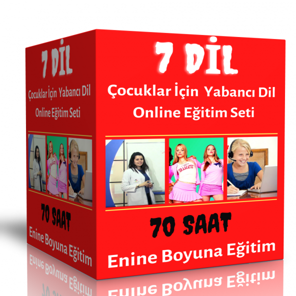 Çocuklar İçin Yabancı Dil Online Eğitim Seti 7 Dil ürün görseli 1
