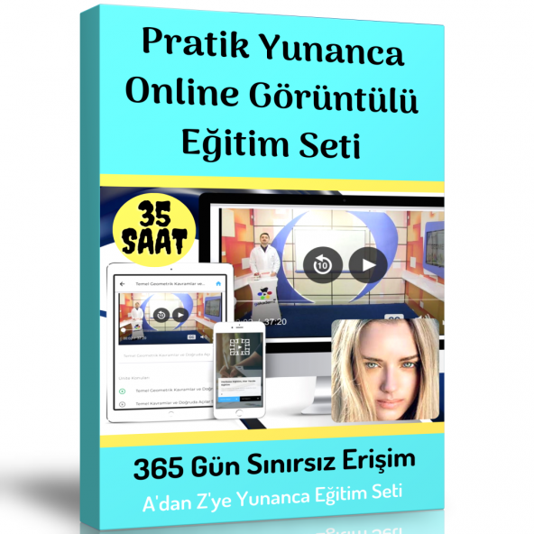 Pratik Yunanca Görüntülü Eğitim Seti (Başlangıç-Orta-İleri Düzey) ürün görseli 1