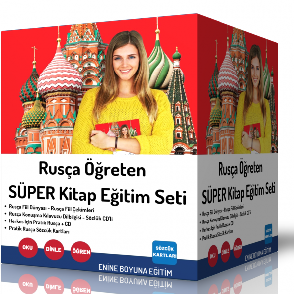 Enine Boyuna Rusça Kitap Seti (2500 Sayfalık 4 Kitap Seti) ürün görseli 1