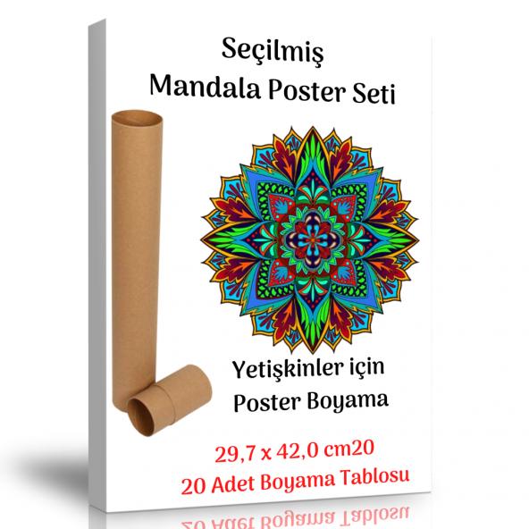 Seçilmiş Mandala Poster Seti ürün görseli 1