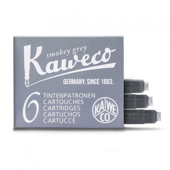 KAWECO DOLMAKALEM KARTUSU  DUMAN GRI 6LI KISA ürün görseli 1
