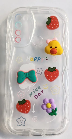 Xiaomi Redmi Note 8 Uyumlu Emojili Kalın Yumuşak Şeffaf Kılıf ürün görseli 1