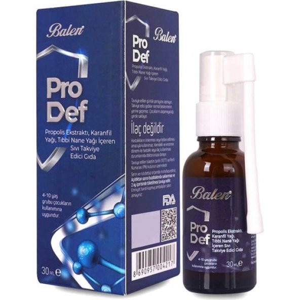 Balen Prodef Propolis Karanfil Yağı Içeren Boğaz Spreyi 30 ml ürün görseli 1
