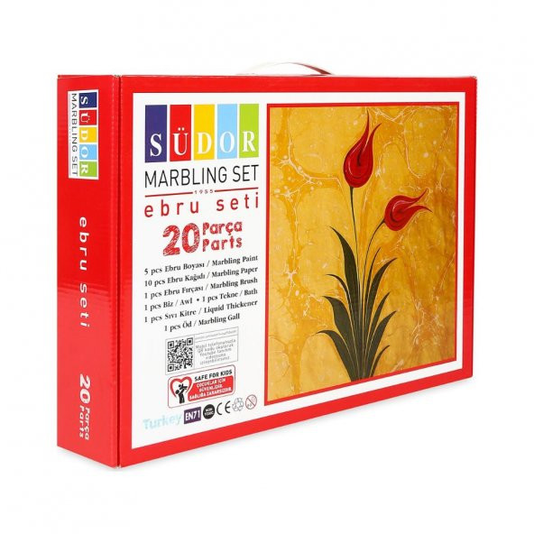 Ebru Boya Seti A4 20 Parça 1 Paket Südor Ebru Sanatı Seti 1 Paket ürün görseli 1