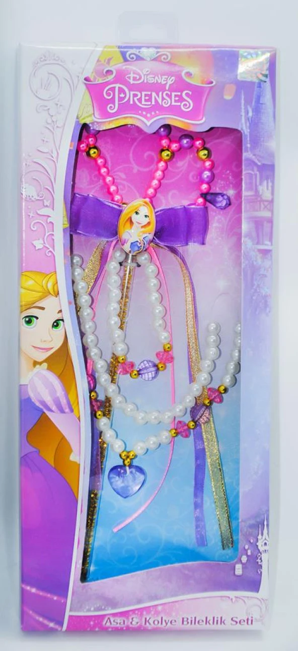 Disney Rapunzel Asa-Kolye-Bileklik Seti ürün görseli 1