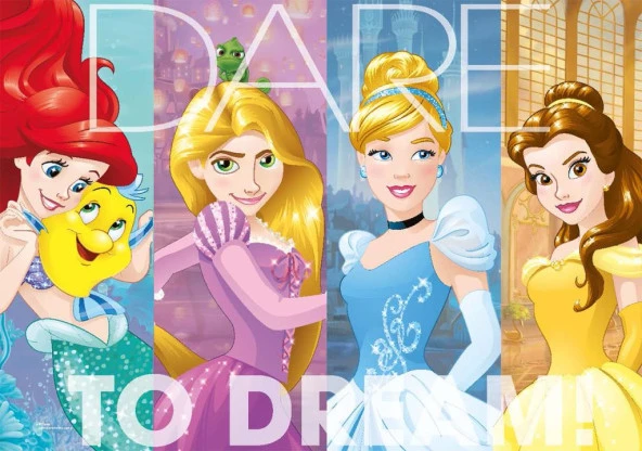 KS Puzzle 100 Parça Disney Prensesler - Resim 2