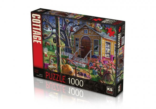 KS Puzzle 1000 Parça Lonely House Yalnız Ev ürün görseli 1