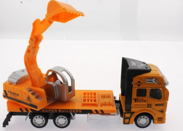 Die Cast Çek Bırak Sarı Kepçe - Resim 2