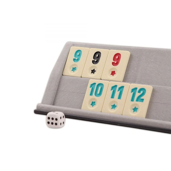 1010129 Flash Plastik Okey Takımı ,Star okey - Resim 6