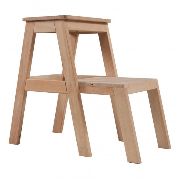 STEP KARYA İKİ BASAMAKLI MASİF TABURE MERDİVEN (YÜKSEKLİK 55 CM) ürün görseli 1