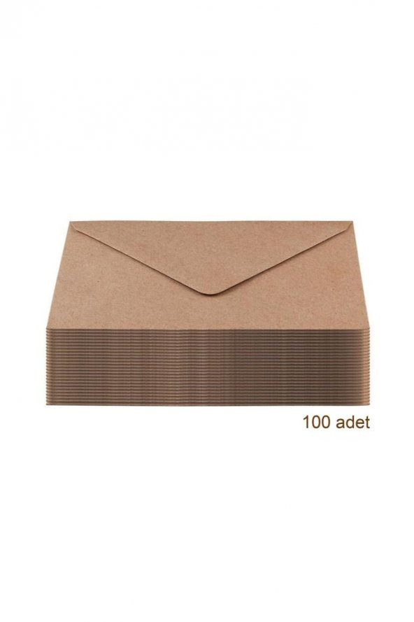 100 Adet Mektup Zarfı 13x18cm 100gr. Kraft ürün görseli 1