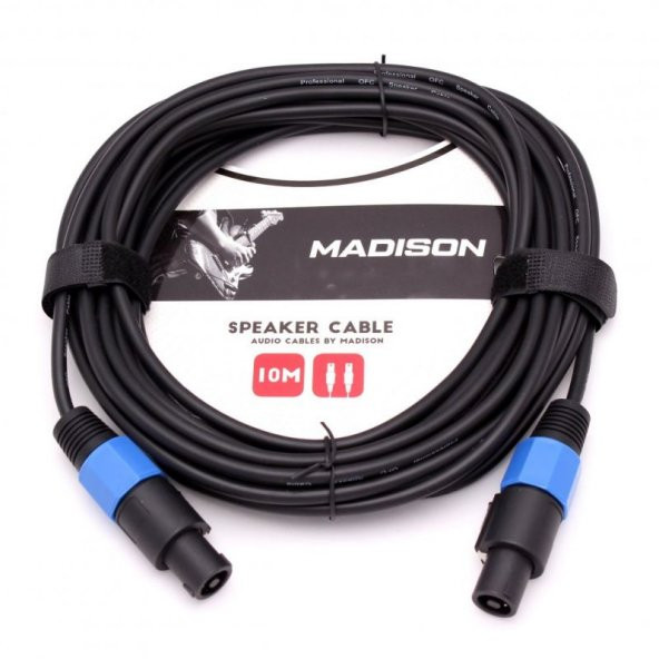 Madison Hoparlör Kablosu Speakon Jack 10 Metre- SİYAH ürün görseli 1