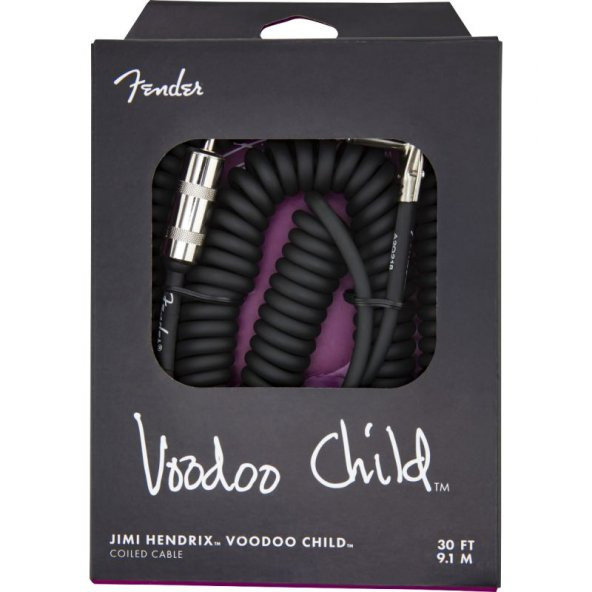 Fender JH VOODOO CHILD CABLE BLK 30 ürün görseli 1