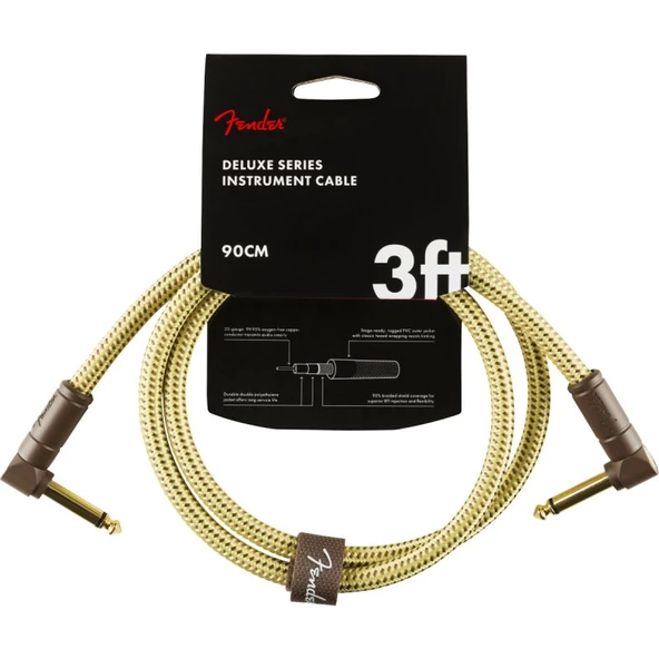 Fender Deluxe L/L Uçlu 90cm Tweed Patch Kablosu ürün görseli 1