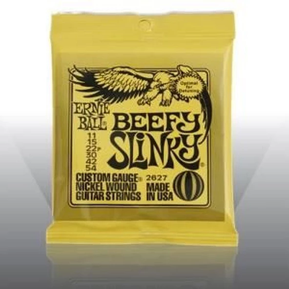 Ernie Ball P02627 Beefy Slinky Nickel 11-54 Elektro Gitar Teli ürün görseli 1