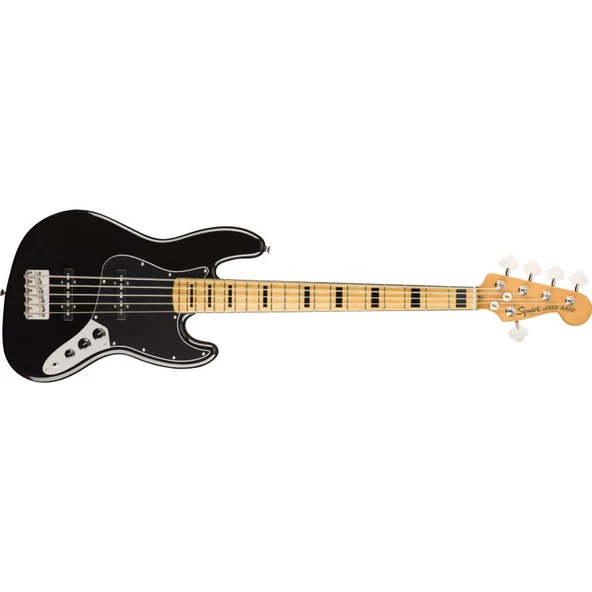 Squier Classic Vibe 70s Jazz Bass V Akçaağaç Klavye Black 5 Telli Bas Gitar ürün görseli 1