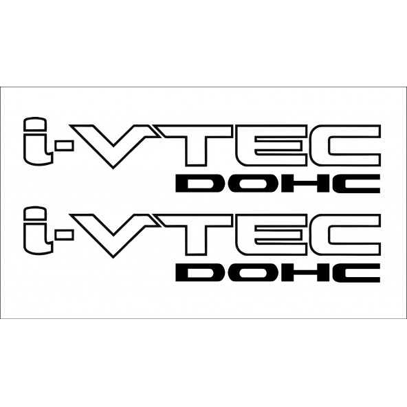 Honda I-vtec Dohc Oto Sticker 2 adet ürün görseli 1