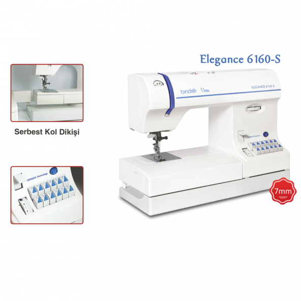 Bindallı Vera Elegance 6160S Ev Tipi Dikiş Makinesi - Resim 2