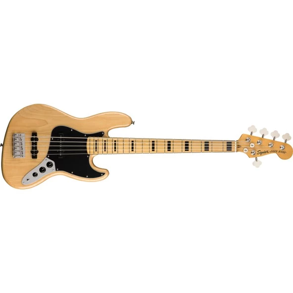 Squier Classic Vibe 70s Jazz Bass V Akçaağaç Klavye Natural 5 Telli Bas Gitar ürün görseli 1