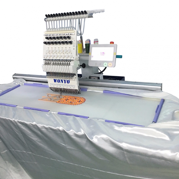 WONYO WY1201CL Tek Kafa 12 İğne Nakış Makinesi (120Cm X 35Cm İşleme Alanı) ürün görseli 1