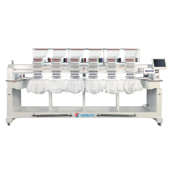 WONYO WY1206CH 6 Kafa 12 İğne Nakış Makinesi (45Cm X 40 Cm İşleme Alanı) ürün görseli 1