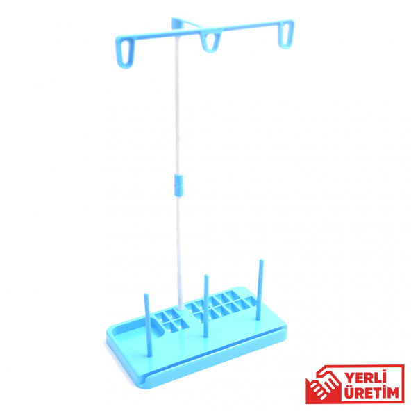 Ev Tipi Dikiş Makine Çardağı 3 İplikli Mavi ürün görseli 1