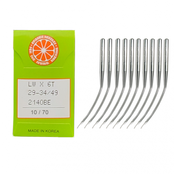 Orange LWX6T Etek Paça Baskı Makine İğnesi 10 Numara (10 Adet) ürün görseli 1