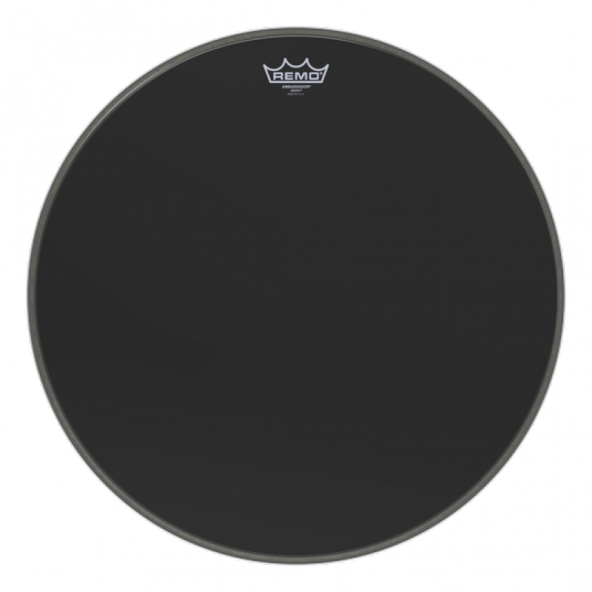 REMO ES-1022-00 22 inç AMBASSADOR® EBONY Bas Davul Derisi ürün görseli 1