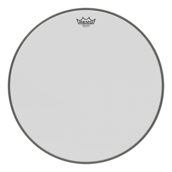 REMO BR-1224-00 24 inç AMBASSADOR® Beyaz Bas Davul Derisi ürün görseli 1