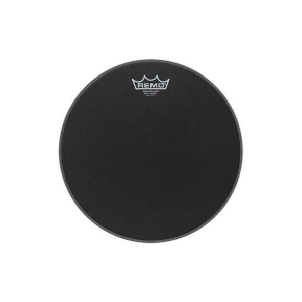 Remo Ambassador Black Suede 12 İnç Deri ürün görseli 1