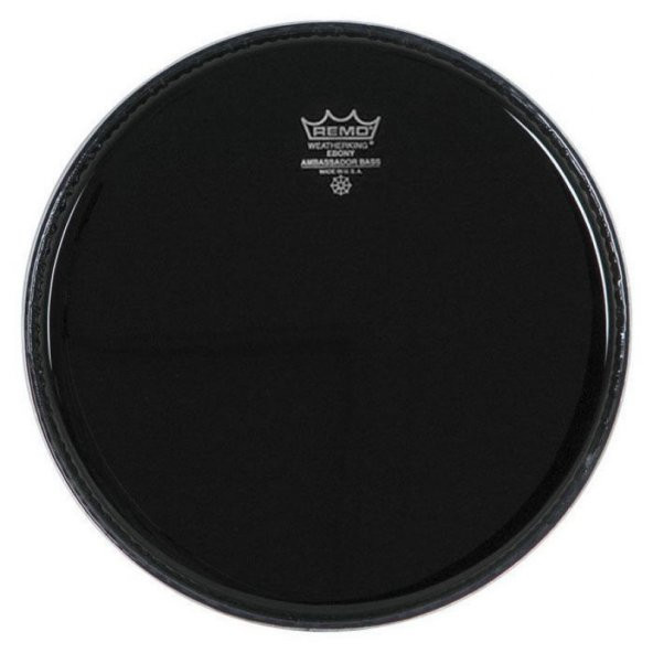 Remo Ambassador Black Suede 12 İnç Deri - Resim 2