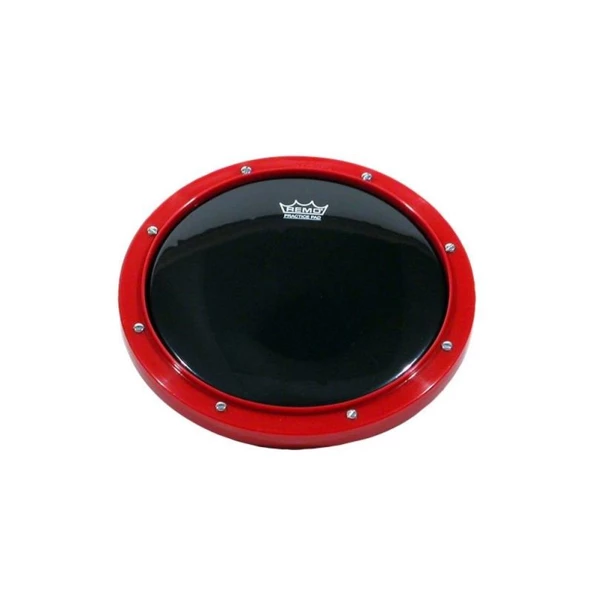 REMO PRACTICE PAD AMBASSADOR EBONY 8 inç Kırmızı - Resim 2