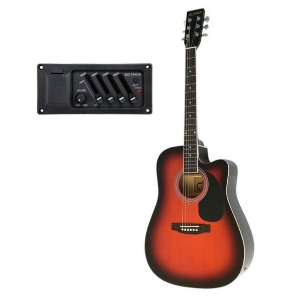 Almira F650N-SBC Sunburst Elektro Akustik Gitar ürün görseli 1