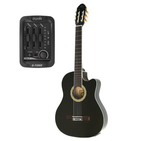 Almira MG917CE-BK Siyah Elektro Klasik Gitar ürün görseli 1