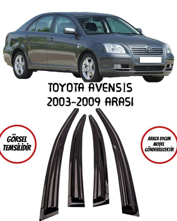 Balp Toyota Avensis Cam Rüzgarlığı 4lü 2003-2009 Arası ürün görseli 1