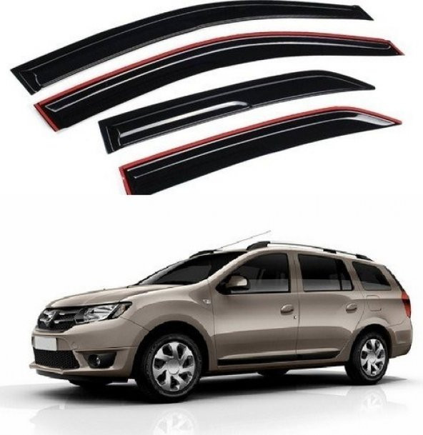 Dacia Logan MCV Cam Rüzgarlığı 4lü - Resim 3