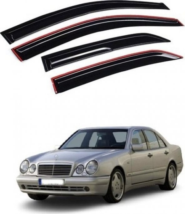 Mercedes W210 E200 Cam Rüzgarlığı 4lü 1995 2002 ARASI ürün görseli 1