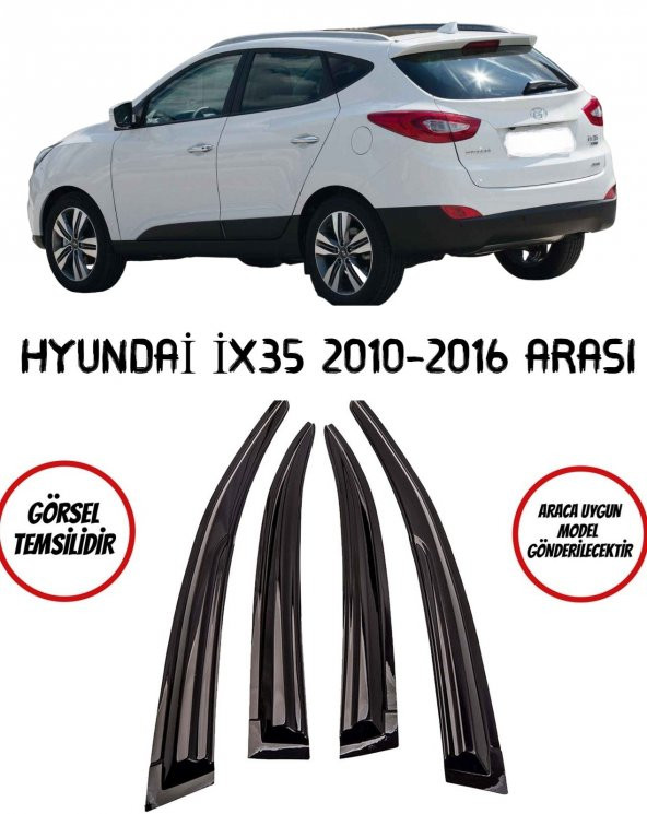 Hyundai İX35 Cam Rüzgarlığı 4lü 2010-2016 Arası ürün görseli 1