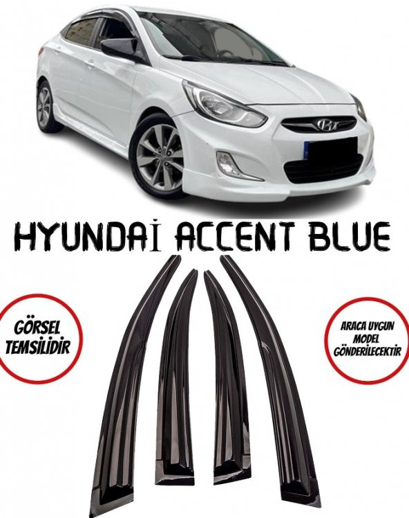 Hyundai Accent Blue Cam Rüzgarlığı 4lü ürün görseli 1
