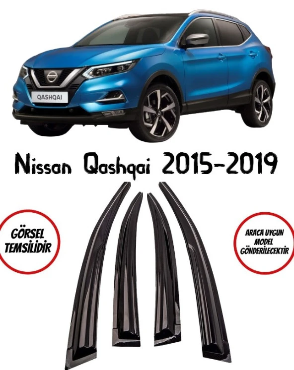 Balp Nissan Qashqai Cam Rüzgarlığı 4lü 2014-2021 Arası ürün görseli 1